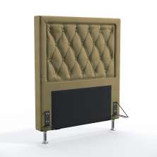 Cabeceira Centaurus 90 Decorativa de Cama Solteiro N-029 Veludo Capuccino Aradecor