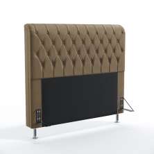 Cabeceira Decorativa Bellatrix 140 Para Cama De Casal Sued Capuccino Aradecor
