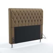 Cabeceira Decorativa Bellatrix 195 Para Cama King Sued Capuccino Aradecor