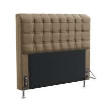 Cabeceira Decorativa Rana 160 Para Cama Queen Sued Capuccino Aradecor