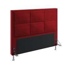 Cabeceira Maia 140 Decorativa de Cama Casal N-033 Veludo Vermelho Aradecor