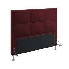Cabeceira Maia 140 Decorativa de Cama Casal N-034 Veludo Bordô Aradecor