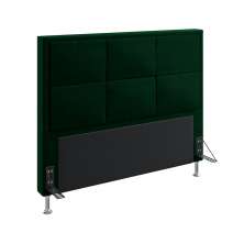 Cabeceira Maia 160 Decorativa de Cama Queen N-026 Veludo Verde Aradecor