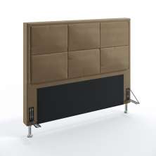 Cabeceira Maia 160 Queen Sued Capuccino Aradecor