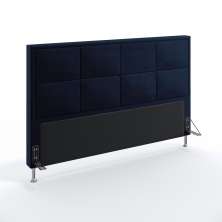 Cabeceira Maia 195 Decorativa de Cama King N-025 Veludo Azul Marinho Aradecor