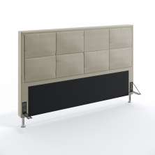 Cabeceira Maia 195 Para Cama King Courino Bege Aradecor