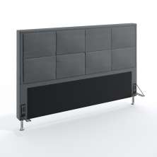 Cabeceira Maia 195 Para Cama King Sued Cinza Aradecor