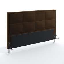 Cabeceira Maia 195 Para Cama King Sued Marrom Aradecor