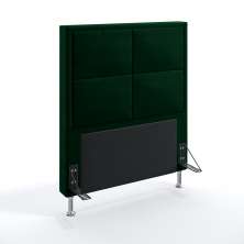 Cabeceira Maia 90 Decorativa de Cama Solteiro N-026 Veludo Verde Aradecor