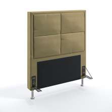 Cabeceira Maia 90 Decorativa de Cama Solteiro N-029 Veludo Capuccino Aradecor