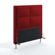 Cabeceira Maia 90 Decorativa de Cama Solteiro N-033 Veludo Vermelho Aradecor