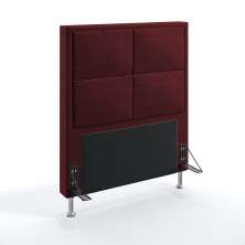 Cabeceira Maia 90 Decorativa de Cama Solteiro N-034 Veludo Bordô Aradecor