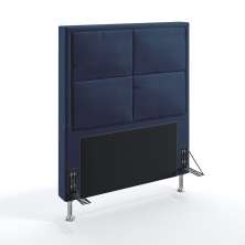 Cabeceira Maia 90 Para Cama de Solteiro Sued Azul Marinho Aradecor