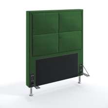 Cabeceira Maia 90 Para Cama de Solteiro Suede Verde Aradecor