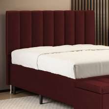 Cabeceira Nashira 140 para Cama de Casal N-034 Veludo Bordô Aradecor