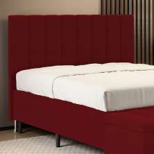 Cabeceira Nashira 140 para Cama de Casal Z-001 Sued Vermelho Aradecor