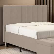 Cabeceira Nashira 140 para Cama de Casal Z-003 Sued Bege Aradecor