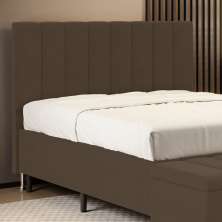 Cabeceira Nashira 140 para Cama de Casal Z-006 Sued Capuccino Aradecor