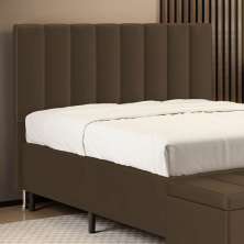 Cabeceira Nashira 160 para Cama Queen N-029 Veludo Capuccino Aradecor