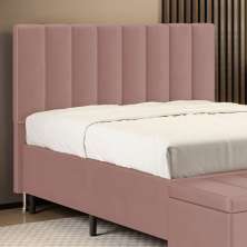 Cabeceira Nashira 160 para Cama Queen N-031 Veludo Rosê Claro Aradecor
