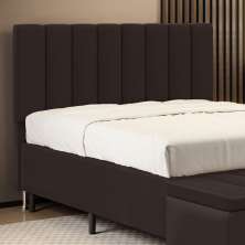 Cabeceira Nashira 195 para Cama King A-011 Couro Marrom Aradecor
