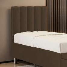 Cabeceira Nashira 90 para Cama de Solteiro N-029 Veludo Capuccino Aradecor