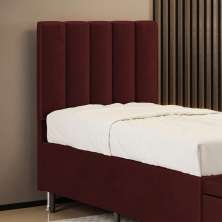 Cabeceira Nashira 90 para Cama de Solteiro N-034 Veludo Bordô Aradecor
