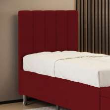 Cabeceira Nashira 90 para Cama de Solteiro Z-001 Sued Vermelho Aradecor