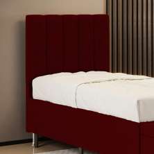 Cabeceira Nashira 90 para Cama de Solteiro Z-002 Sued Bordô Aradecor