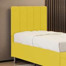 Cabeceira Nashira 90 para Cama de Solteiro Z-004 Sued Amarelo Aradecor
