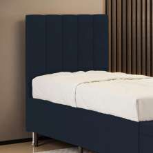 Cabeceira Nashira 90 para Cama de Solteiro Z-007 Sued Azul Marinho Aradecor