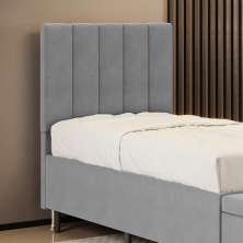 Cabeceira Nashira 90 para Cama de Solteiro Z-008 Sued Cinza Aradecor