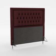 Cabeceira Pegasus 160 Decorativa de Cama Queen N-034 Veludo Bordô Aradecor