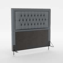 Cabeceira Pegasus 195 Para Cama King Sued Cinza Aradecor