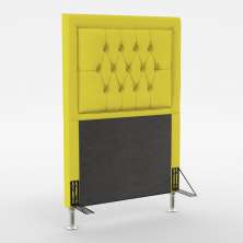 Cabeceira Pegasus 90 Para Cama de Solteiro Sued Amarelo Aradecor