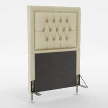 Cabeceira Pegasus 90 Para Cama de Solteiro Sued Bege Aradecor