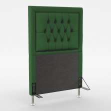Cabeceira Pegasus 90 Para Cama de Solteiro Sued Verde Aradecor