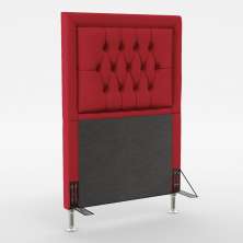 Cabeceira Pegasus 90 Para Cama de Solteiro Sued Vermelho Aradecor