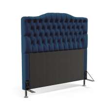 Cabeceira Pollux 160 Para Cama Queen Sued Azul Marinho Aradecor