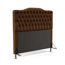 Cabeceira Pollux 160 Para Cama Queen Sued Marrom Aradecor