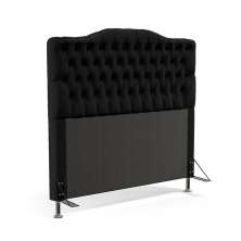 Cabeceira Pollux 160 Para Cama Queen Sued Preto Aradecor