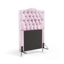 Cabeceira Pollux 90 Decorativa de Cama Solteiro Z-021 Sued Rosa Bebê Aradecor