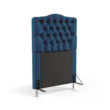 Cabeceira Pollux 90 Para Cama de Solteiro Sued Azul Marinho Aradecor