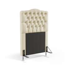 Cabeceira Pollux 90 Para Cama de Solteiro Sued Bege Aradecor