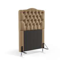 Cabeceira Pollux 90 Para Cama de Solteiro Sued Capuccino Aradecor