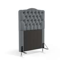 Cabeceira Pollux 90 Para Cama de Solteiro Sued Cinza Aradecor