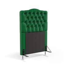 Cabeceira Pollux 90 Para Cama de Solteiro Sued Verde Aradecor