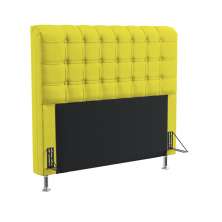 Cabeceira Rana 140 Para Cama de Casal Sued Amarelo Aradecor