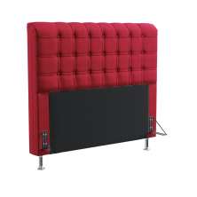 Cabeceira Rana 140 Para Cama de Casal Sued Vermelho Aradecor