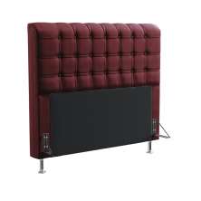 Cabeceira Rana 160 Para Cama Queen Sued Bordô Aradecor